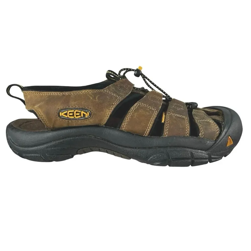 Keen Men’s Newport H2 Brown Leather Trail Hiking Sandal Size US 11